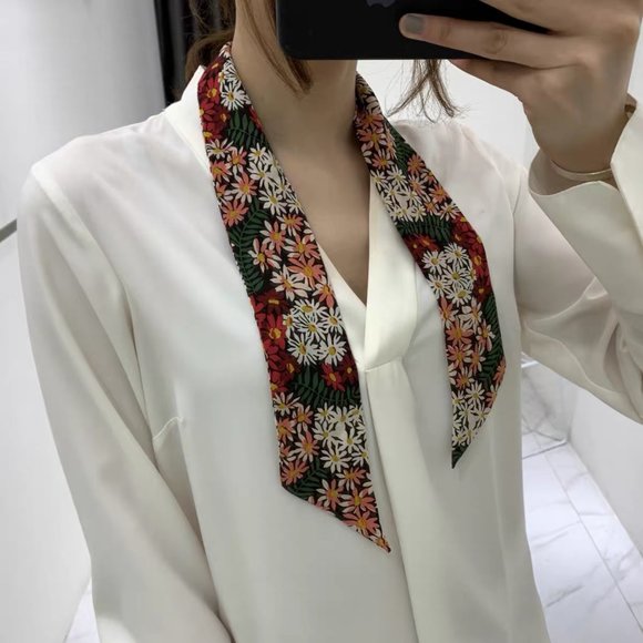 NEW! NWOT Madewell Silk Skinny Bandana - Picture 2 of 4